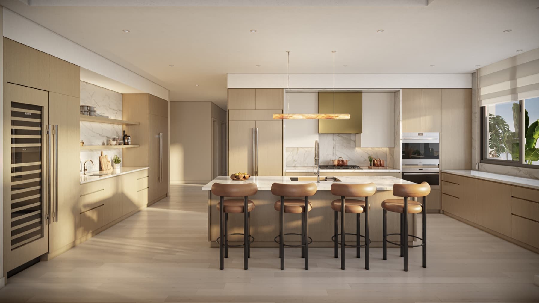 Rendering of a Ritz-Carlton Residences kitchen at Saltleaf on Estero Bay
